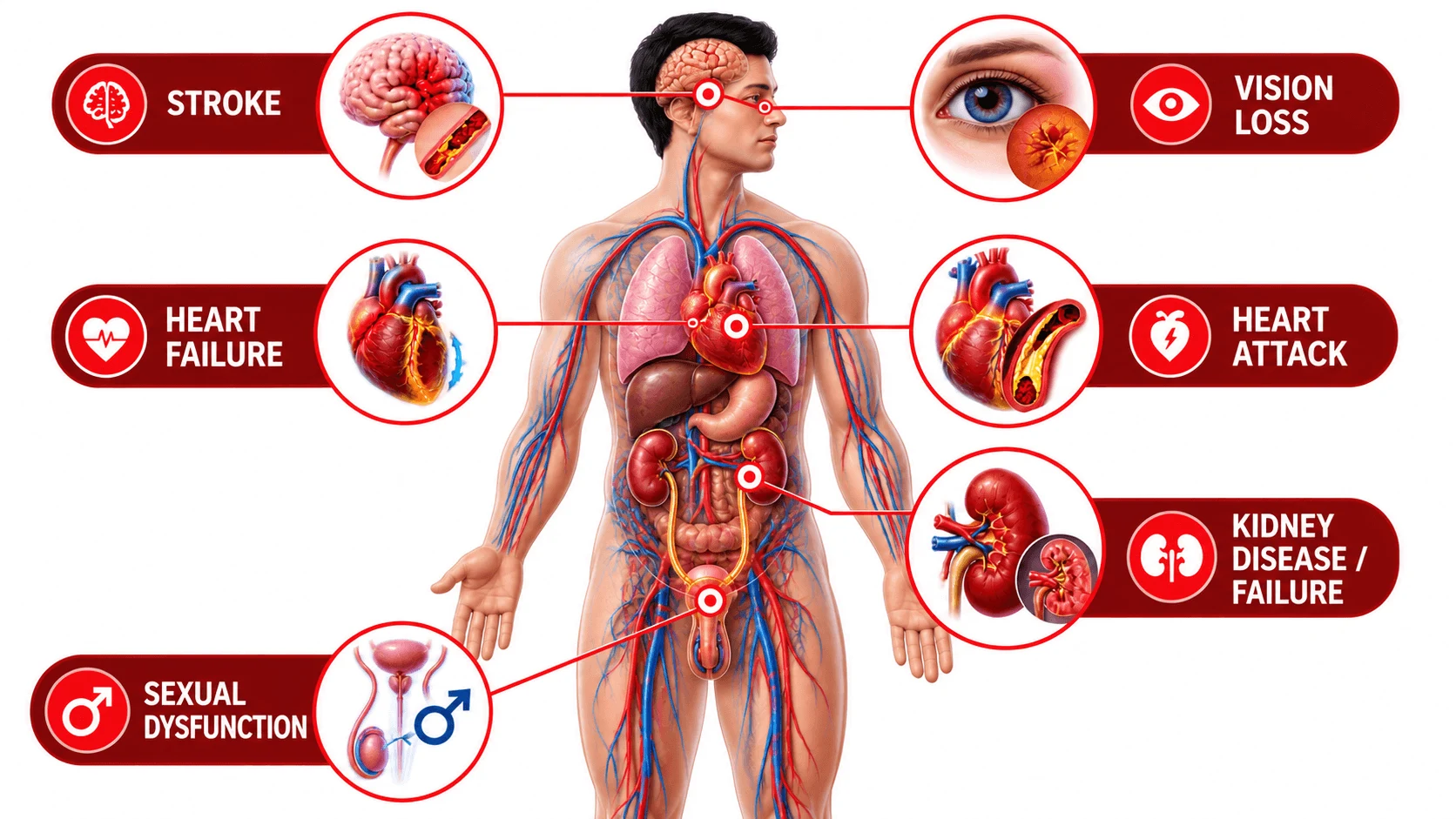Complications of Uncontrolled BP & Lipids